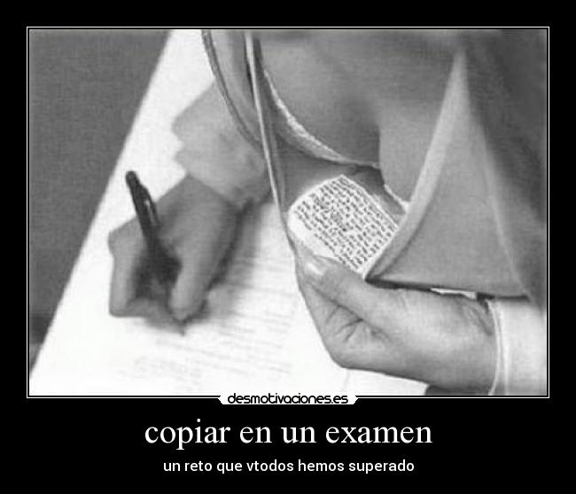 copiar en un examen - 