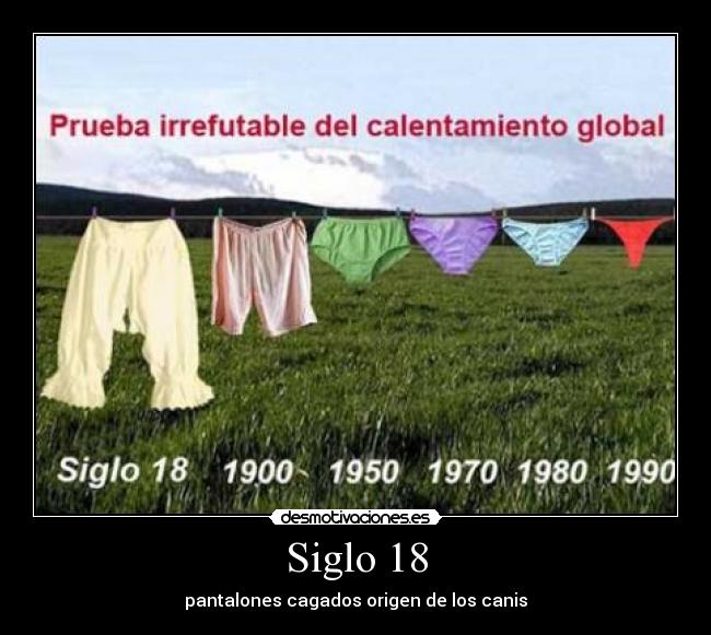 Siglo 18 - pantalones cagados origen de los canis
