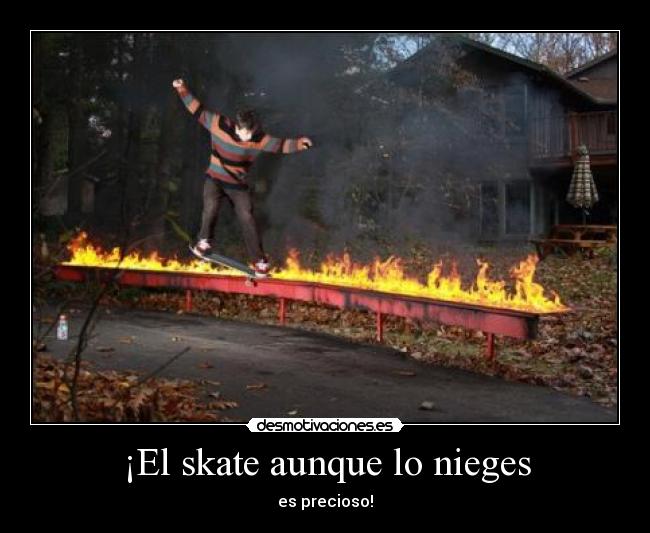 ¡El skate aunque lo nieges - es precioso!