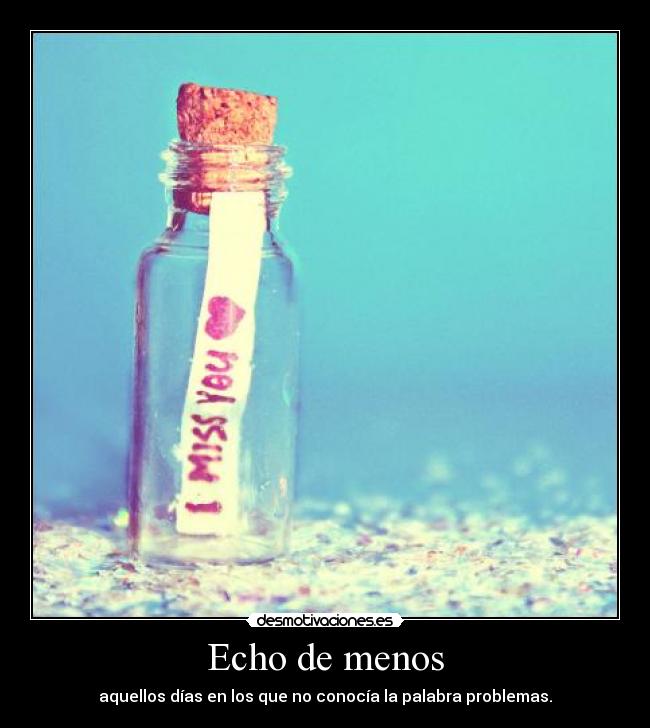 Echo de menos - 