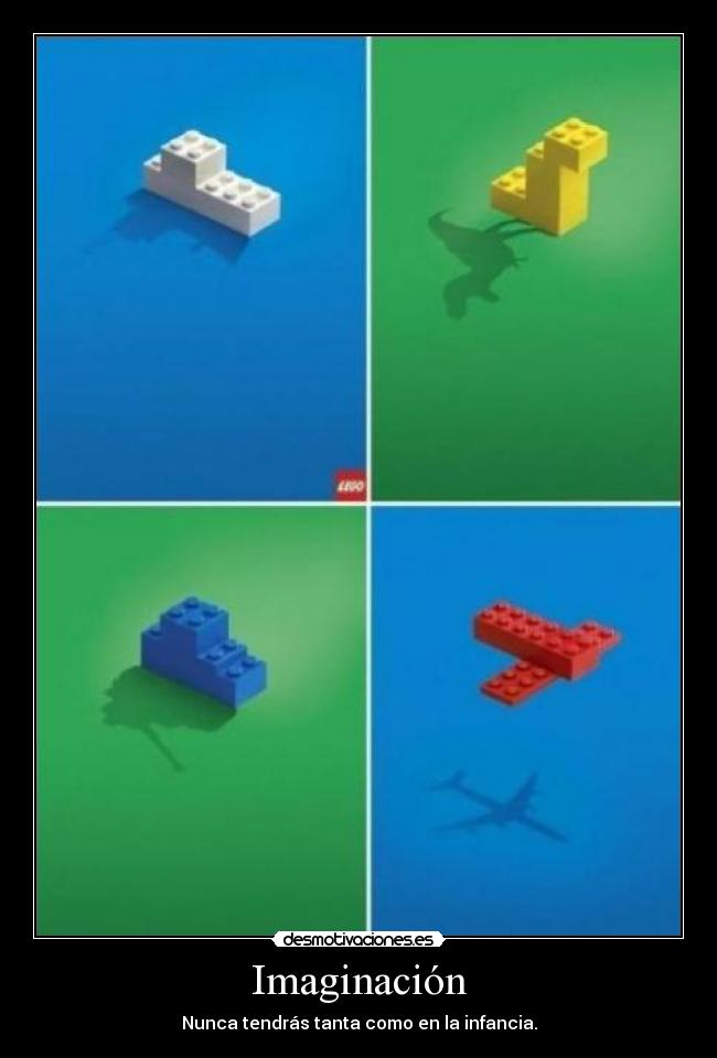 carteles imaginacion lego desmotivaciones