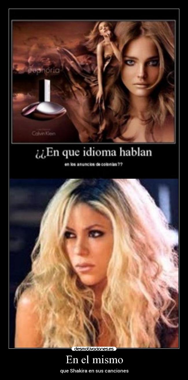 carteles shakira idioma desmotivaciones