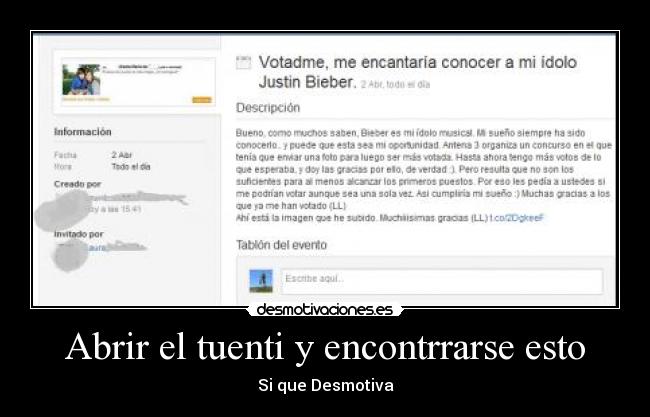 Abrir el tuenti y encontrrarse esto -