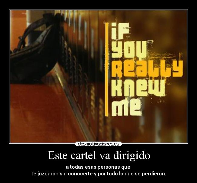 Este cartel va dirigido - 