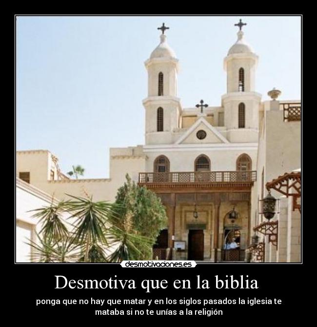 Desmotiva que en la biblia  - 
