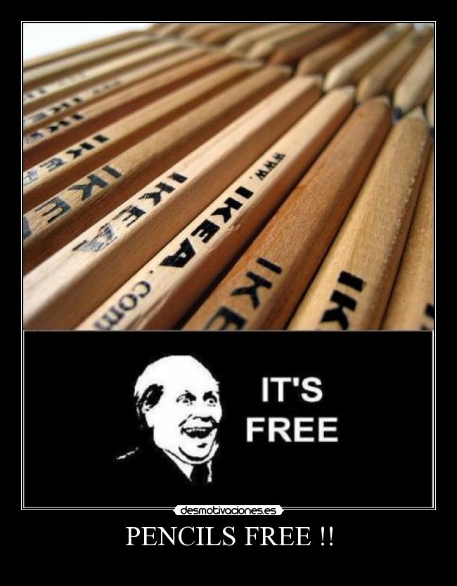 PENCILS FREE !! - 