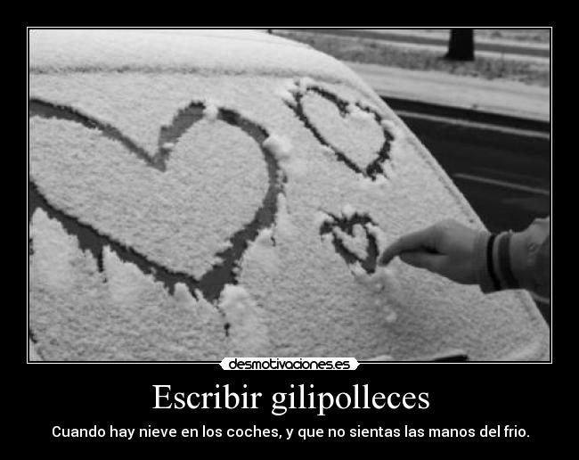 Escribir gilipolleces - 