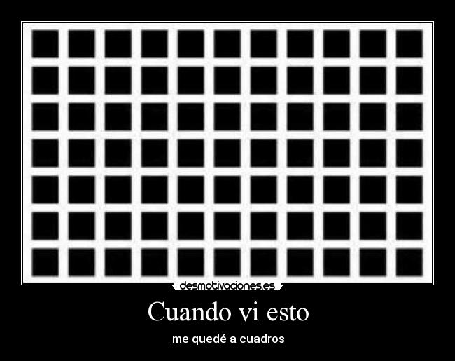 Cuando vi esto - me quedé a cuadros