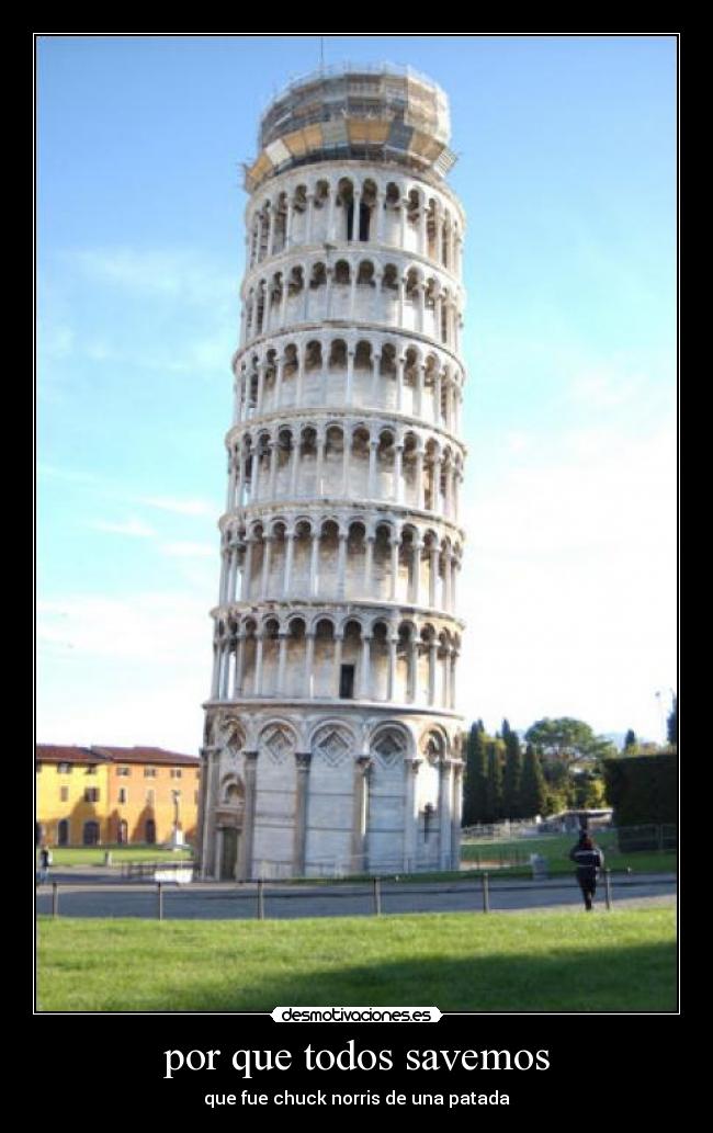 por que todos savemos - que fue chuck norris de una patada
