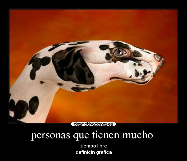 personas que tienen mucho - tiempo libre
definicin grafica