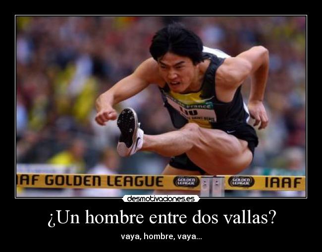 ¿Un hombre entre dos vallas? -