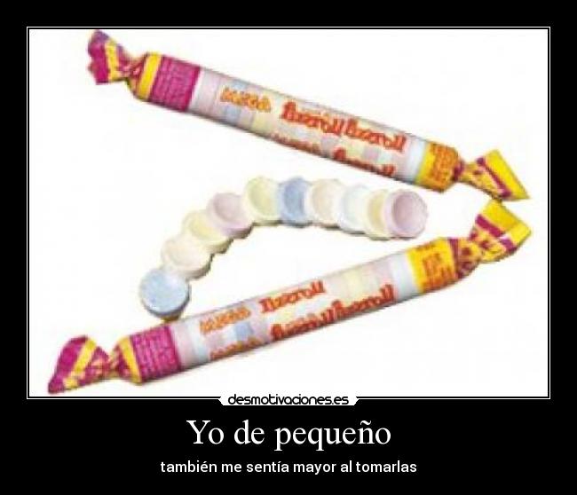 Yo de pequeño -