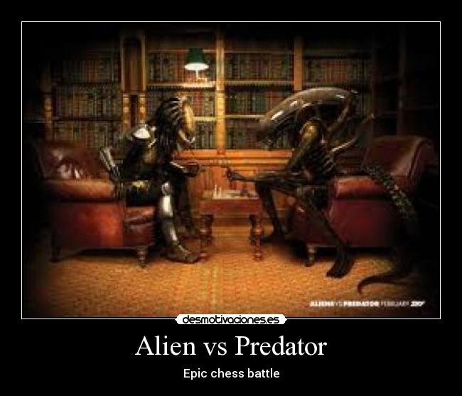 carteles alien predator desmotivaciones