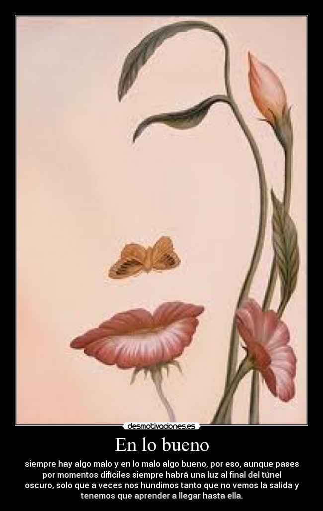 En lo bueno -