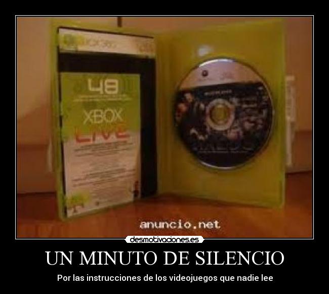 UN MINUTO DE SILENCIO -