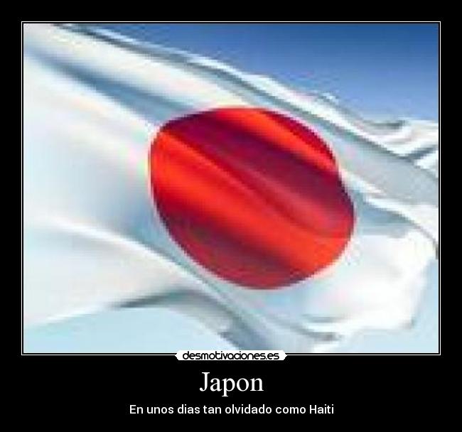 Japon - En unos dias tan olvidado como Haiti