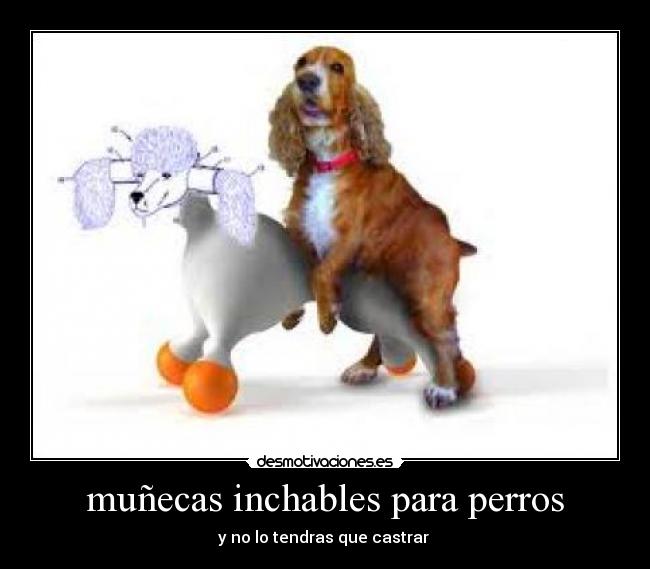 muñecas inchables para perros - y no lo tendras que castrar