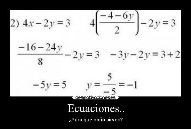 Ecuaciones.. - 