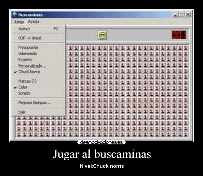 Jugar al buscaminas - 