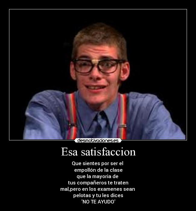 carteles empollon trollface problem companeros lentes desmotivaciones