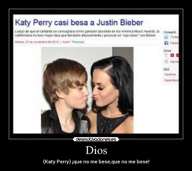 Dios - (Katy Perry) ¡que no me bese,que no me bese!