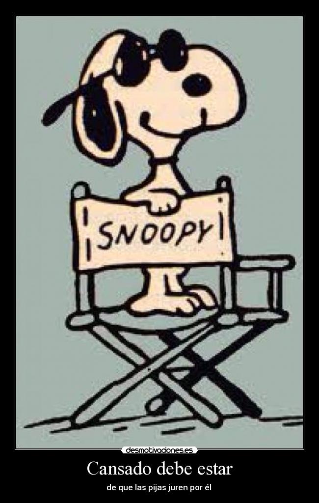 Cansado debe estar - 