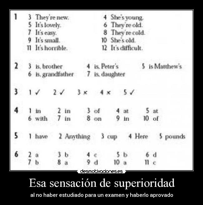 Esa sensación de superioridad - 