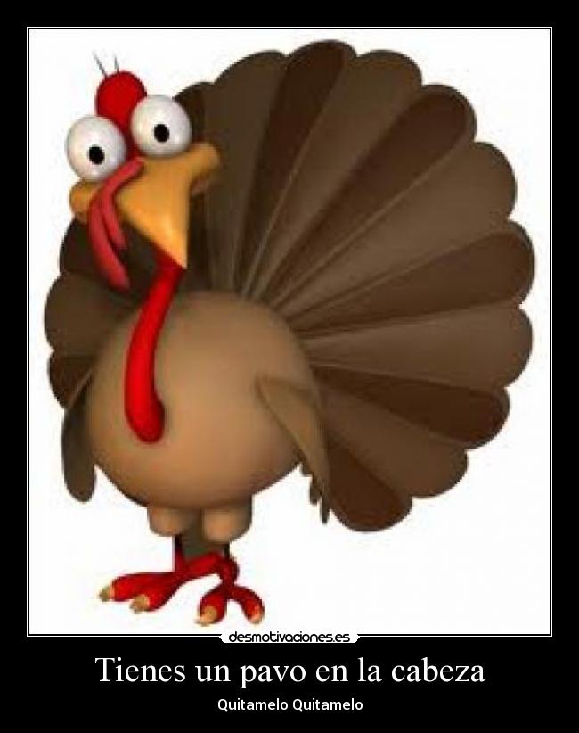 Tienes un pavo en la cabeza - 
