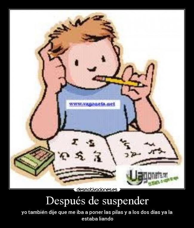 Después de suspender -