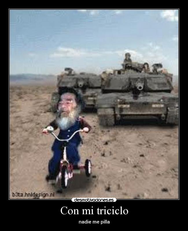Con mi triciclo -