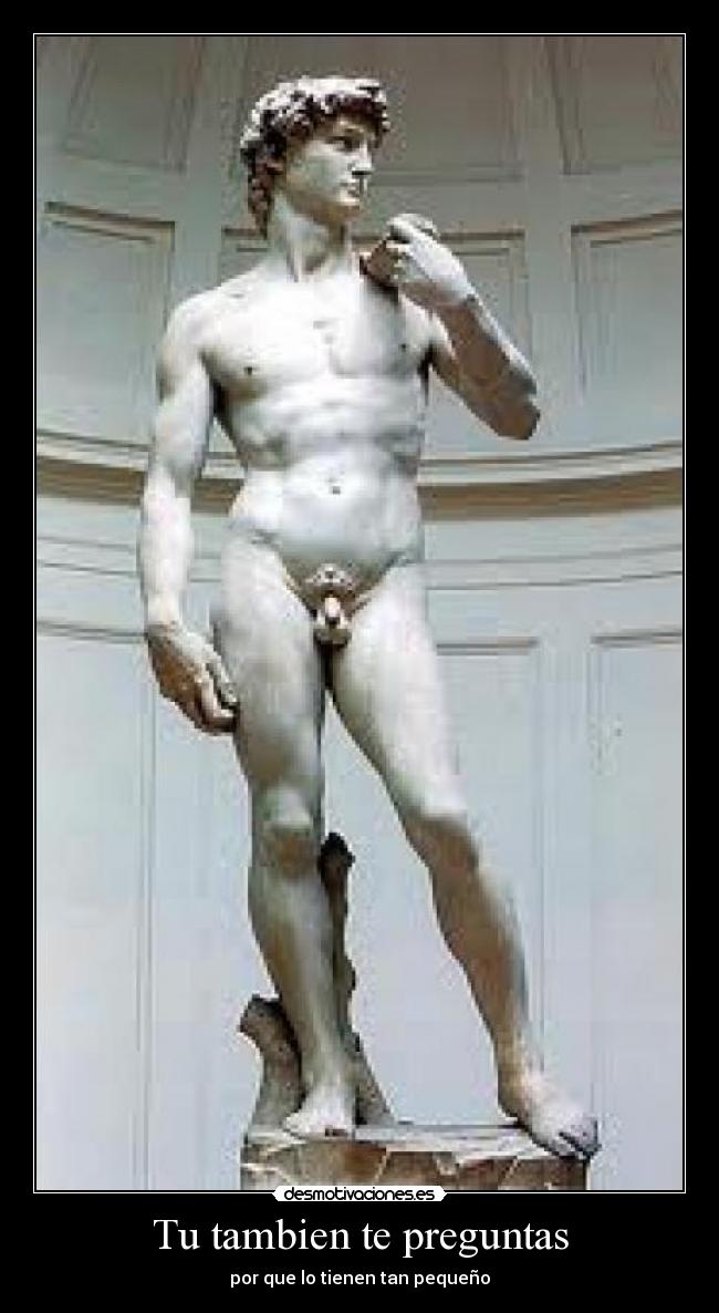 Tu tambien te preguntas - por que lo tienen tan pequeño