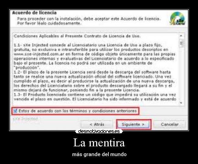 La mentira - más grande del mundo