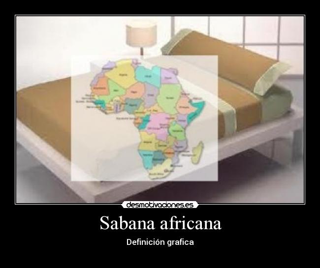 Sabana africana - Definición grafica
