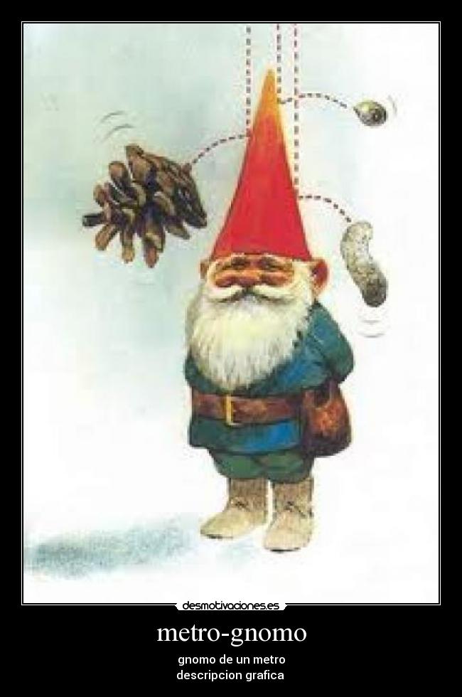 metro-gnomo - gnomo de un metro
descripcion grafica 