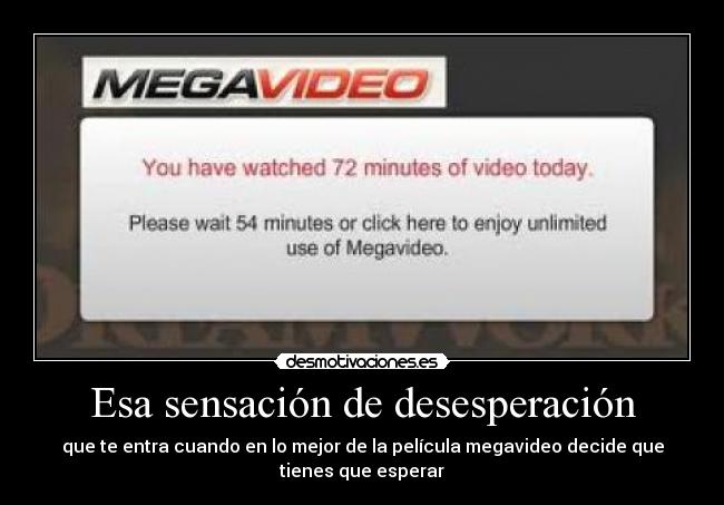 Esa sensación de desesperación -