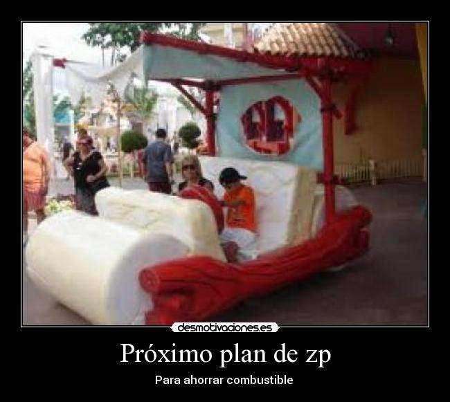 Próximo plan de zp - Para ahorrar combustible 