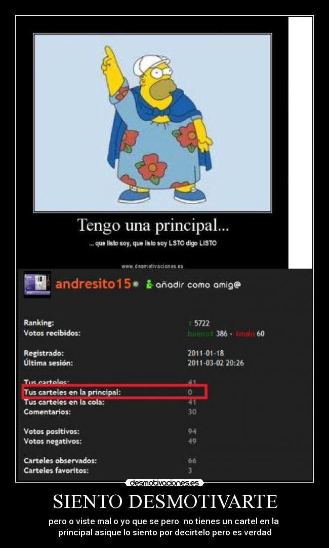 SIENTO DESMOTIVARTE - 