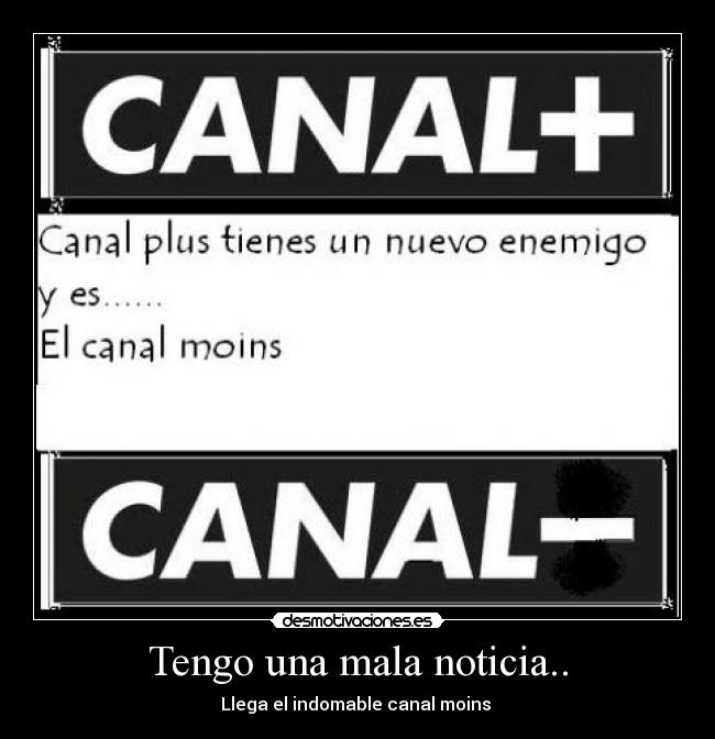 Tengo una mala noticia.. -