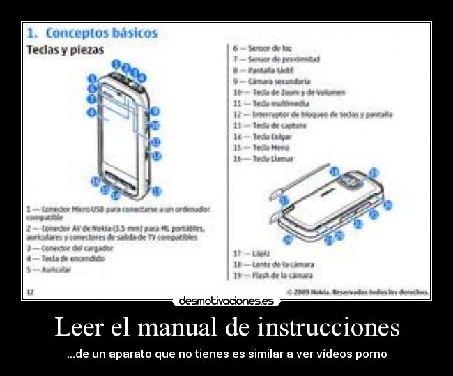 Leer el manual de instrucciones -