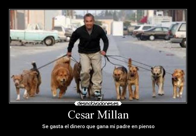Cesar Millan - Se gasta el dinero que gana mi padre en pienso
