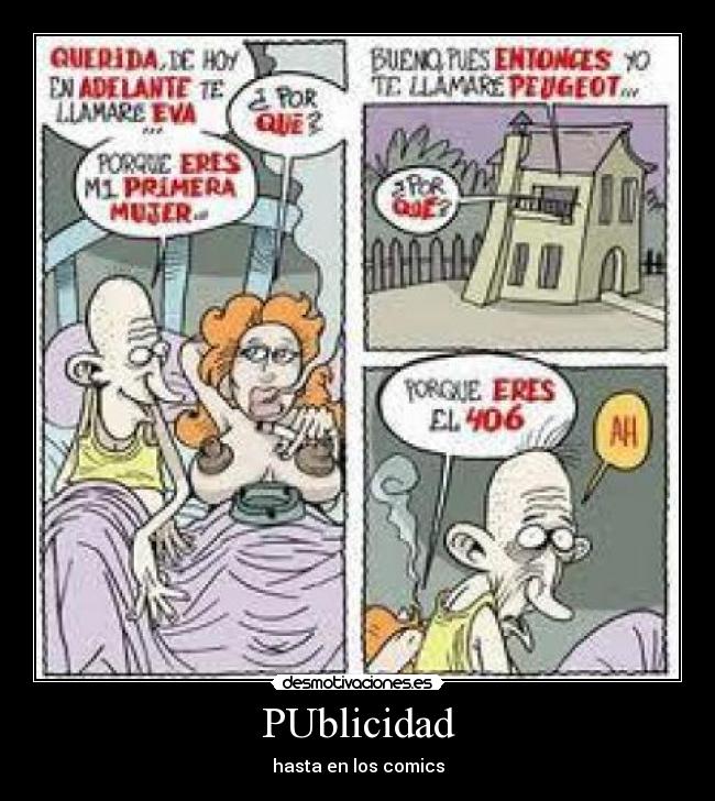 PUblicidad - hasta en los comics