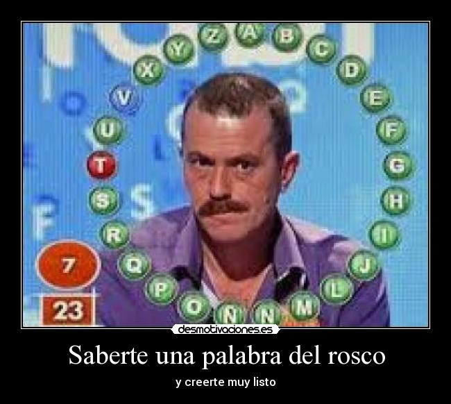 Saberte una palabra del rosco - 