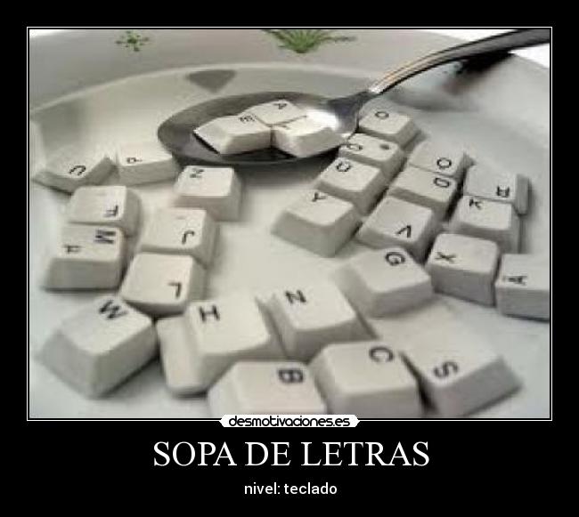 SOPA DE LETRAS - nivel: teclado