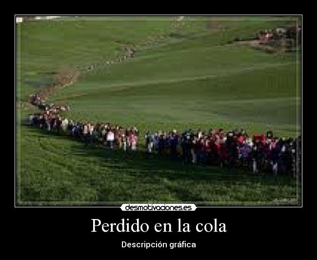 Perdido en la cola - Descripción gráfica