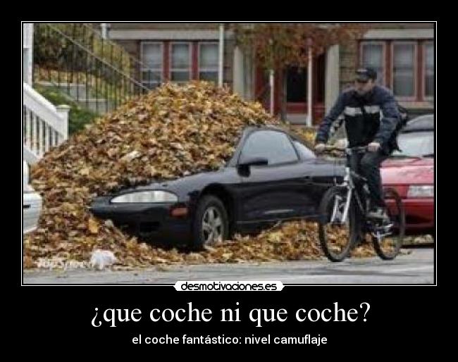 ¿que coche ni que coche? - el coche fantástico: nivel camuflaje