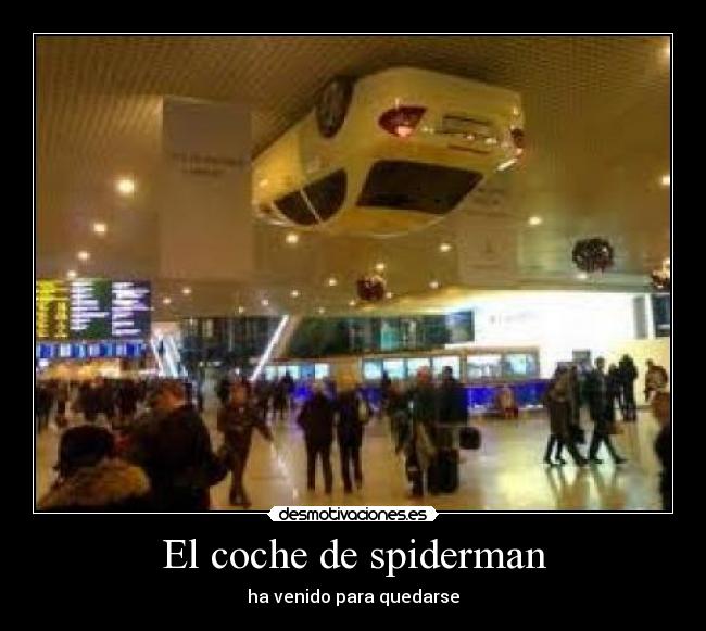 El coche de spiderman -