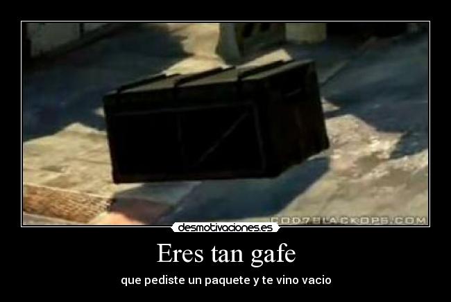 carteles gafe black ops fumaporros paquete vacio desmotivaciones