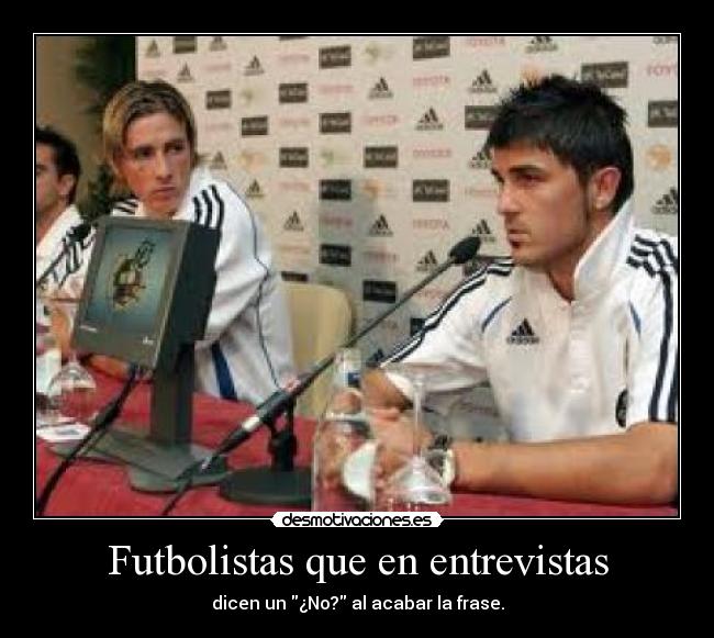 Futbolistas que en entrevistas - 