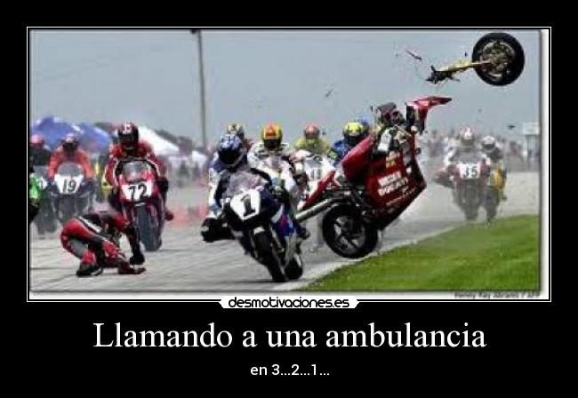 Llamando a una ambulancia - en 3...2...1...