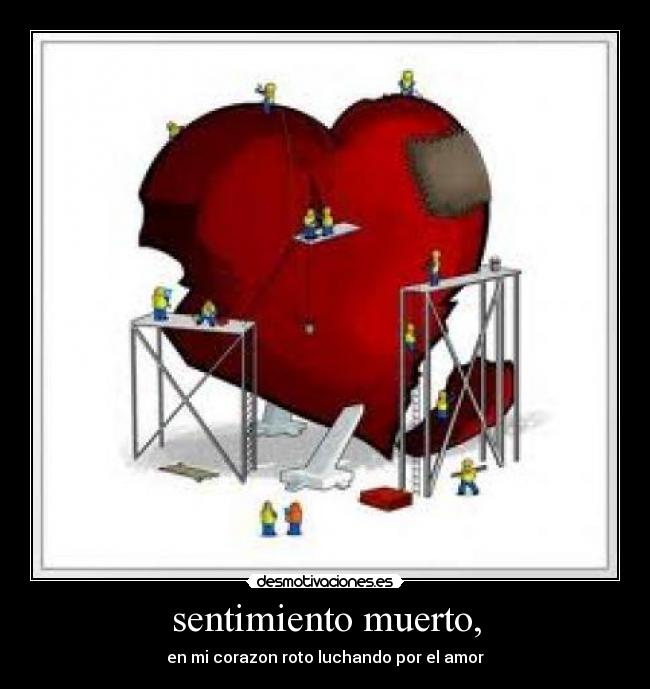 sentimiento muerto, - 